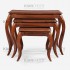 میز جلو مبلی همراه با 3 عدد میز عسلی کیان چوب مدل موج با صفحه MDF و روکش وکیوم
